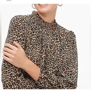J crew animal print top size small nwt